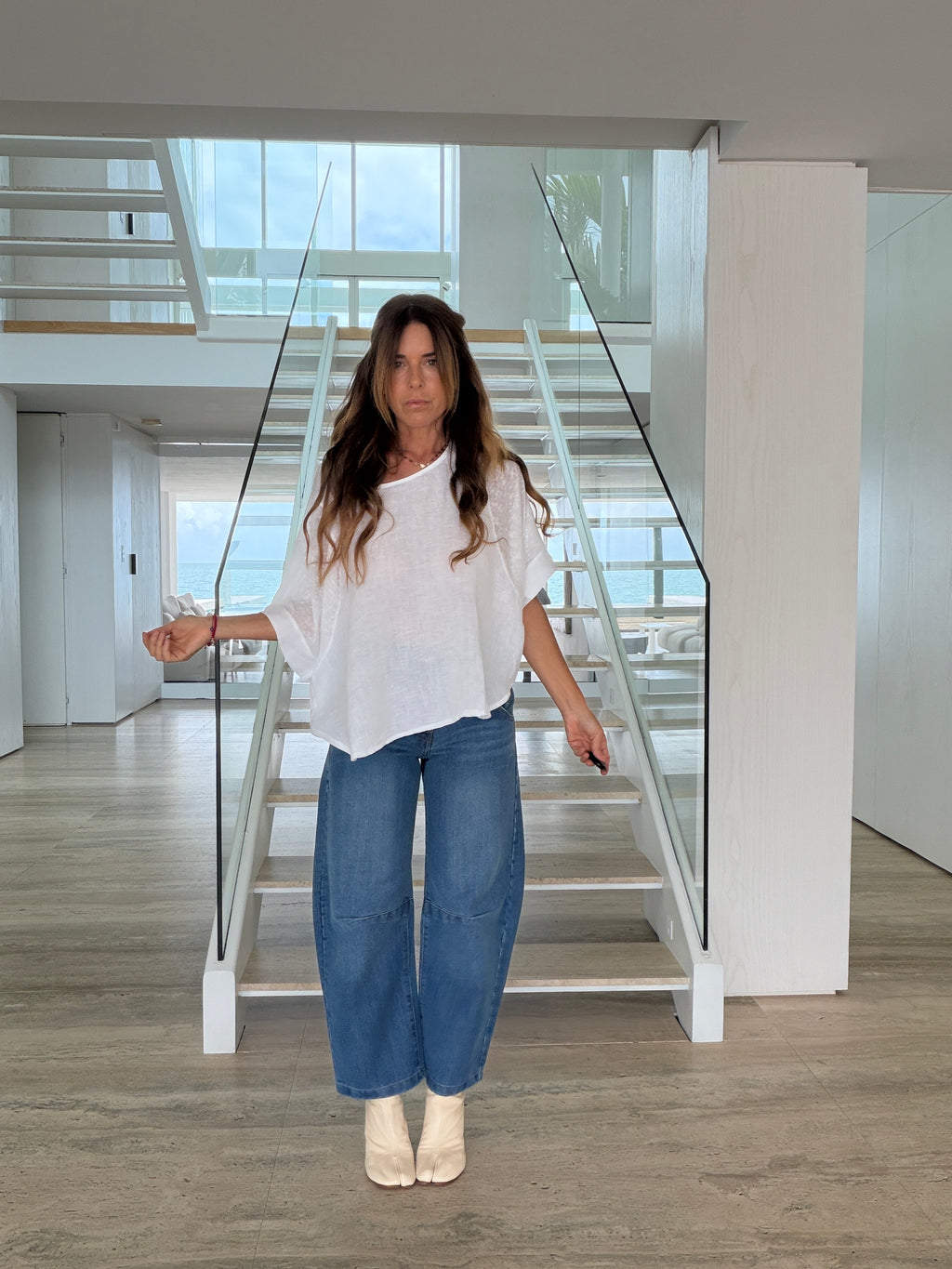 MADISON LINEN BLOUSE