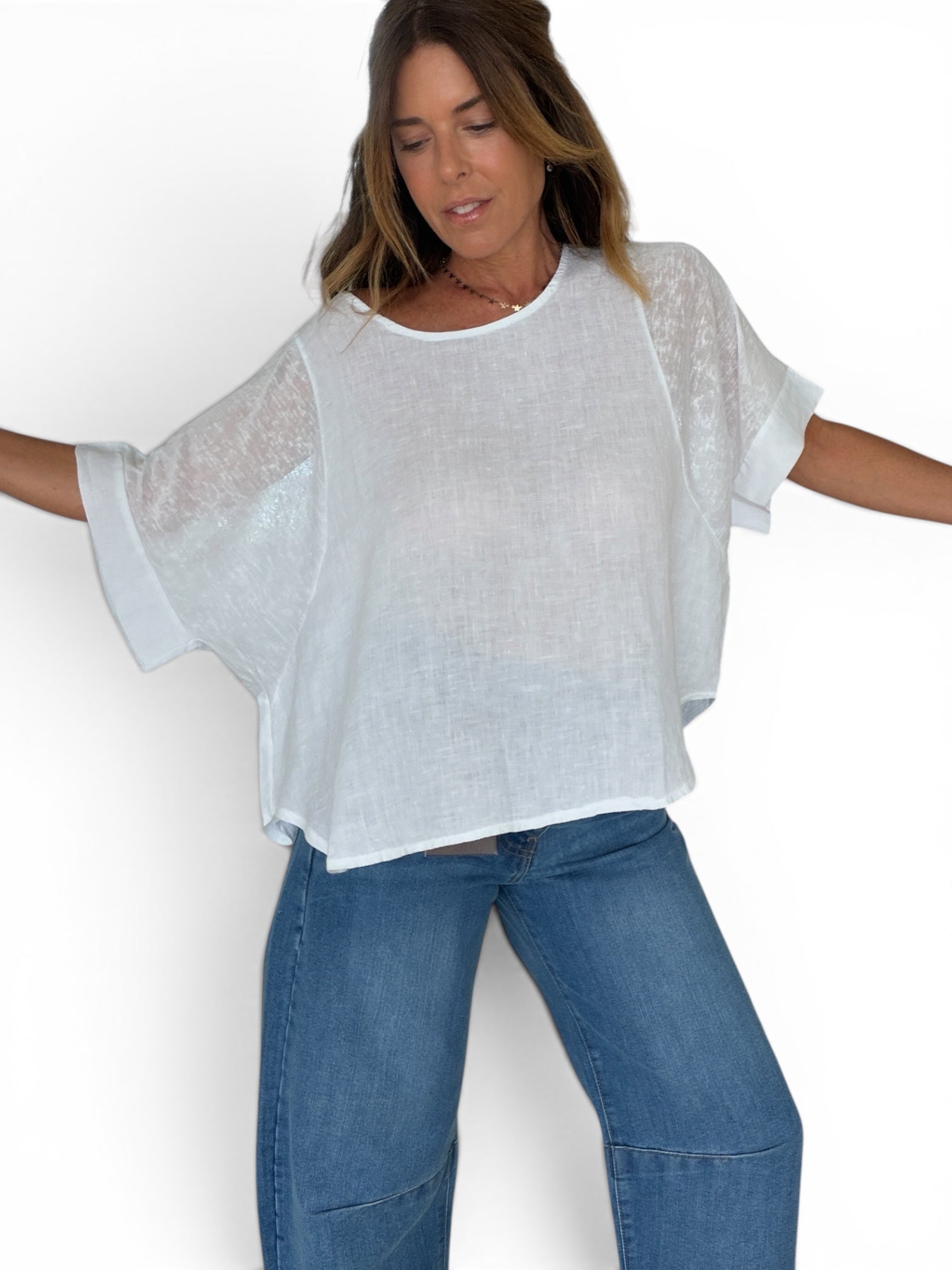 MADISON LINEN BLOUSE