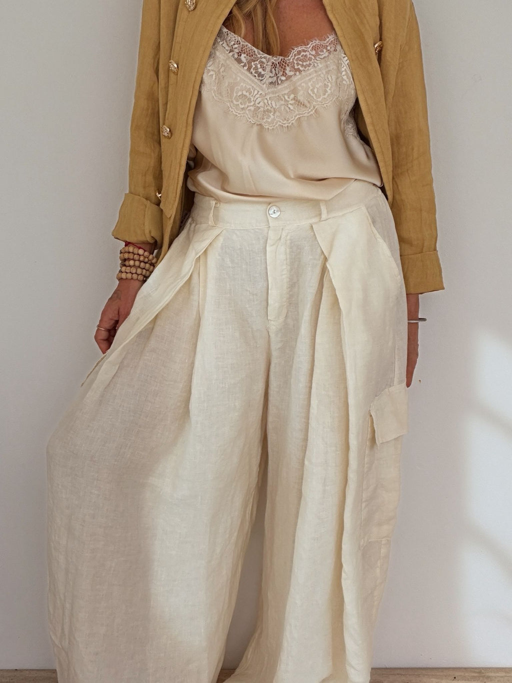 EVELYNE WIDE LEG PANTS