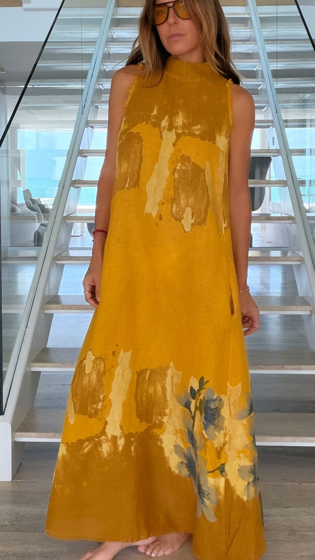 CECILIA LINEN DRESS