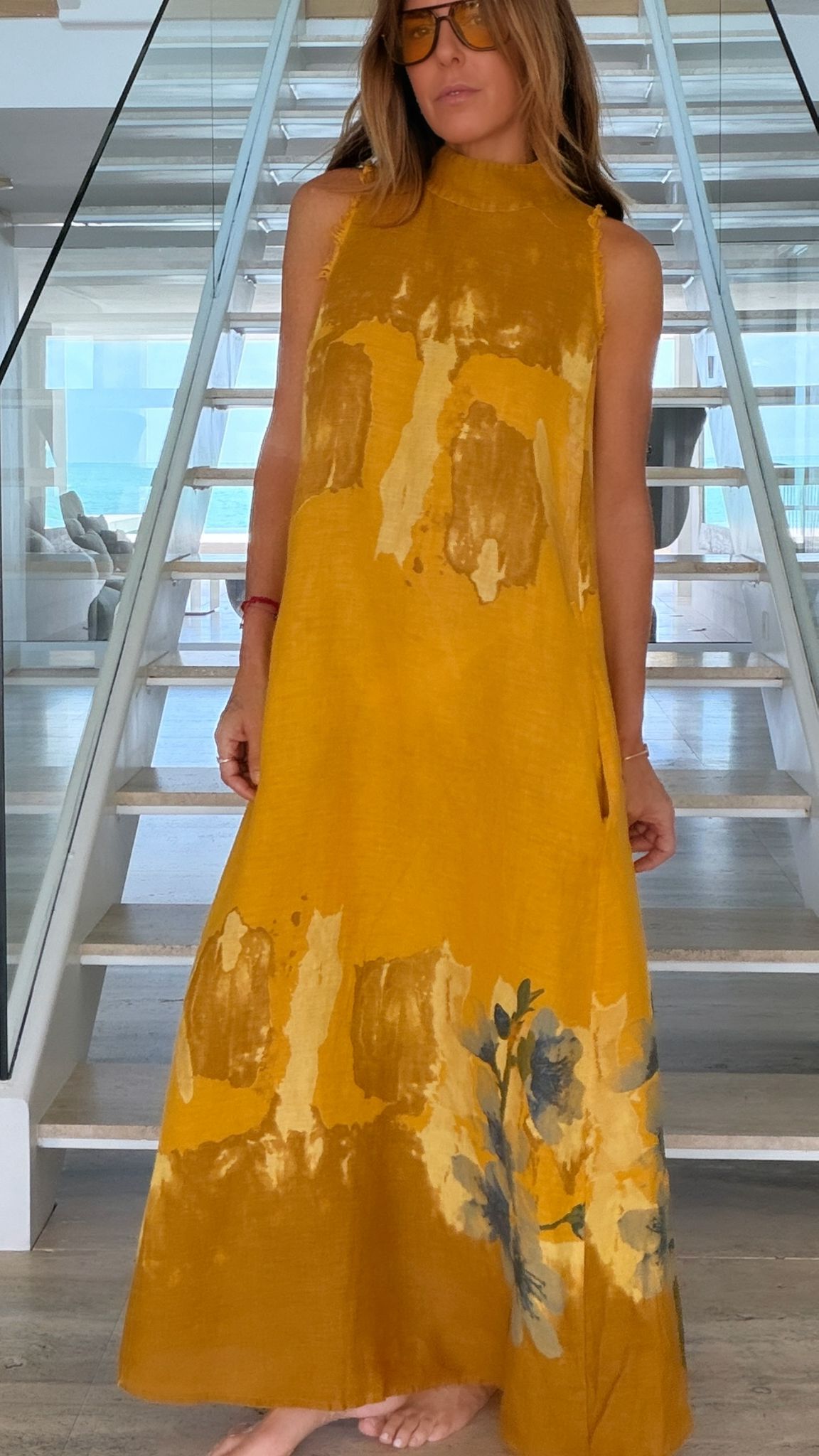 CECILIA LINEN DRESS
