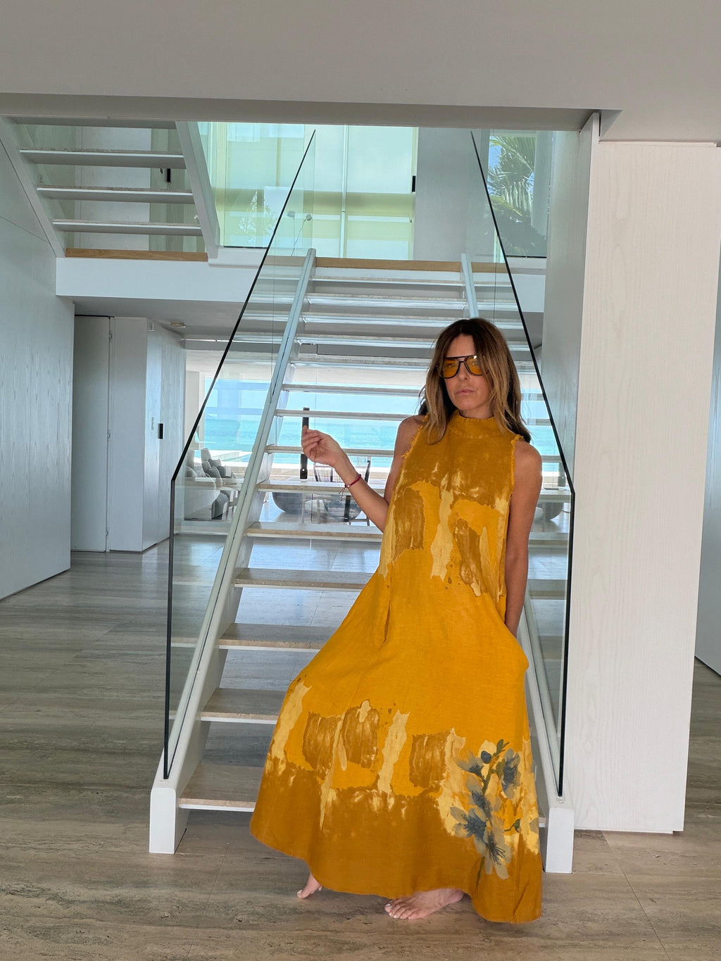 CECILIA LINEN DRESS