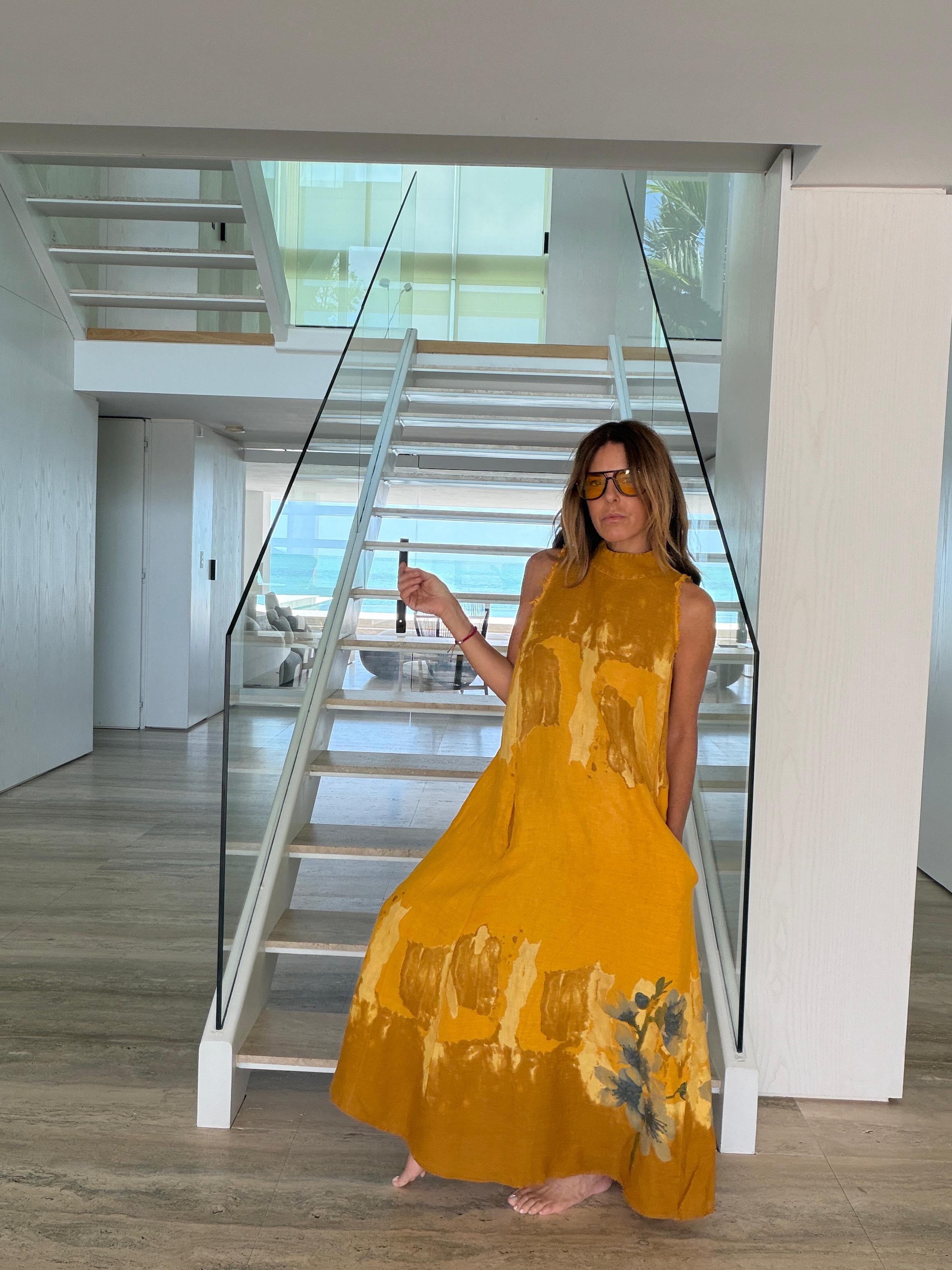 CECILIA LINEN DRESS