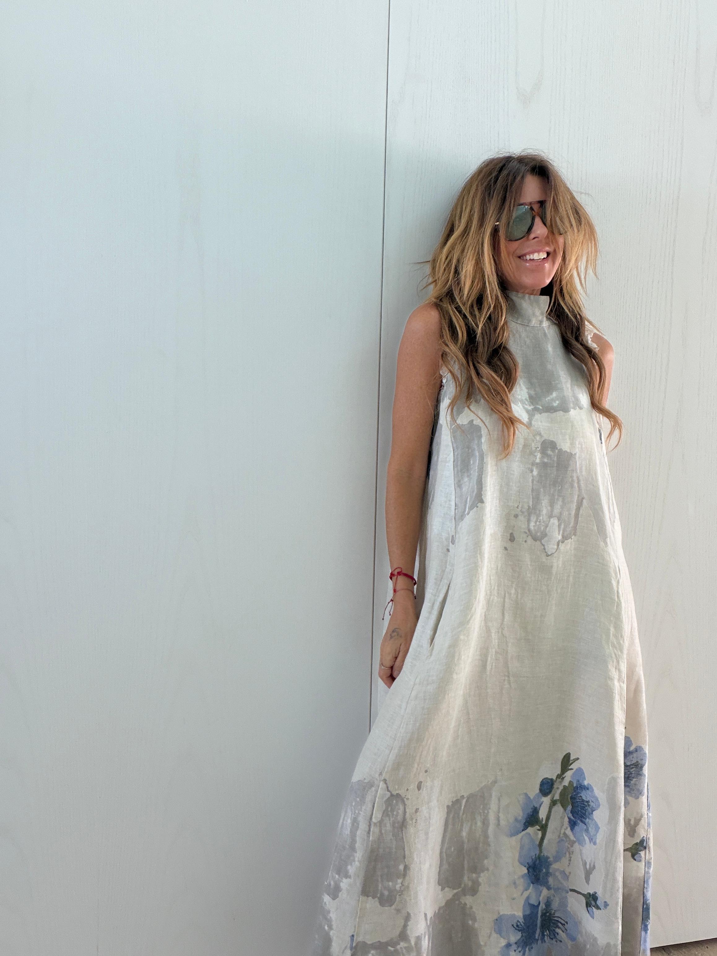 CECILIA LINEN DRESS